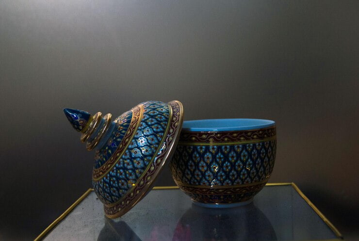 تصویر 3 از خرید و قیمت قندان مینا کاری اصل + فروش عمده